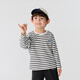 Balabala children's clothing children's long-sleeved T-shirt autumn and winter clothing boys and girls baby round neck tops fashionable and versatile trendy t
