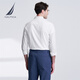 NAUTICA [Single-piece direct drop] Men's spring and summer cotton Oxford soft and comfortable casual long-sleeved shirt men's WE4102 white 1BW L