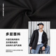 鸿星尔克于适同款|外套男春夏季防泼水运动服上衣风衣轻户外休闲软壳夹克 【1075】正黑-连帽 2XL (180cm/150斤)