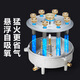 YANTT Germany [Gas stove double stove] Gas stove double stove gas stove natural gas stove embedded 5.2KW household hot stove timing stove gas stove level 1 energy efficiency stainless steel stove [F826] Tempered glass stove + double hot stove + timing Pipeline natural gas
