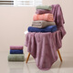 
OIVFNDQN coral fluff towel large bath towel larger thick absorbent soft quick-drying adult towel bath towel coral fluff 9227-pink bath towel 70*140CM