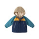 DAVE&BELLA children's clothing waterproof clothes boys and children's coats girls autumn and winter baby plus velvet windproof coats for boys and girls navy blue DB4224558 110 cm (recommended height 100-110cm)