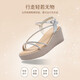 Zhr Sandalen Frauen Flash Drill Rampenhalsriemen Frauenschuhe elegante Dame Stil vielseitige Schuhe für Frauen M571 Tarnung Silber 37