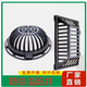 Good mood Ductile iron manhole cover Round municipal road Heavy-duty square rainwater sewage single manhole cover overflow manhole cover sewer manhole cover 695 hollow manhole cover cover 3 cm
