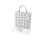 Issey Miyake Neues Produkt für Männer/Frauen neutraler Stil glänzend/mattes Sechs-Grid-Schulter-Tasche Einkaufstasche Männerbeutel Frauenbeutel BB46 AG683 11 Hellgrau