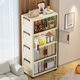 Quanpin House storage cabinet box storage simple wardrobe snacks clothes kitchen folding multi-layer installation-free bedside storage cabinet thickened and reinforced upgraded model 60 wide four layers next day fast delivery, door-to-door delivery