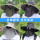 Woodpecker Sun Hat Men's Outdoor Travel Hiking Sun Hat Face Covering Sun Protection Fishing Hat Khaki 15cm Brim