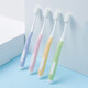 Langlijie cotton velvet and soft adult soft-bristle toothbrush, dense soft bristles, light waxy feel, elegant non-slip, deep oral cleansing, 4-pack