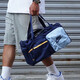 Nike (Nike) Sports and Leisure Fitness Entrenamiento húmedo y seco Contraste en color Bolso de hombro Bags Crossbody Bag Ba Ba6169-410 47x24x22 cm