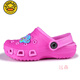 G.DUCK KIDS little yellow duck summer new children's shoes men's wading breathable sandals beach non-slip wear-resistant children's hole shoes women's shoes black/fruit green 24