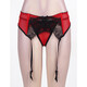 Kangmengdi Lace de gran tamaño, ropa interior sexy para mujeres con tentación de parejas para tentar sexo a mujeres gordas de alta gama europeo y americano rojo (cinturón + ropa interior) M recomendada 130 Jin [Jin iguala 0.5 kg]