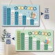 Keba-Multiplikationsformel Tabelle, große Zeichen, doppelseitige Multiplikation und Abteilung Formel Tabelle, addieren und subtrahieren, doppelseitige Ornamentstabelle, Ornamentsformel Tabelle, Ornamentsformel Tabelle 23