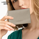 Lan Shiko 2025 new small card bag for women genuine leather bank card storage bag for men card clip card bag ultra-thin card bag card cover Pink