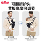 Ormondwei Baby Carrier Lightweight Four-Season Waist Stool Multi-Functional Carrier Dual-Purpose Baby Carrier Freeing Hands Deep Sea Blue