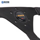 
Zaiwau 14-inch MOMO car modified sports racing super fiber leather steering wheel JDM flat steering 13077_Black frame