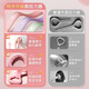 特步（XTEP）弹力带拉力器8字女练背开背拉力绳瑜伽健身器材家用拉伸带硅胶粉