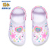 Skechers Skechers mall same style girls casual slip-on clogs summer new flashing sandals 308406L white/multi-color/WMLT 35