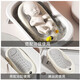 iuu婴儿洗澡神器躺托 宝宝折叠感温浴床新生儿防滑沐浴架 【舒适软胶头枕】北欧灰+大礼包