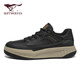 Sept loups Chaussures officielles pour hommes chaussures décontractées épaisses semelles extérieures chaussures de travail simples chaussures de sport w8343760631 noir 41