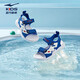 Hongxingerke (ERKE) children's shoes neutral children's sandals children's color spliced ​​leak-toed sandals white/interstellar blue 31