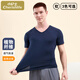 Little nurse short-sleeved vest men's v-neck elastic slim classic versatile bottoming shirt for men