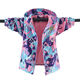 Junshi Children's Coat Integrated Velvet Autumn and Winter New Children's Coreano Top Windbreaker Pink 9928 Velvet integrado 110