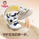 Babu Dou baby toddler shoes children's shoes 25 winter anti-slip plus velvet functional infants and young children soft sole anti-collision for men and women navy blue 22