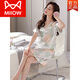 Catman (MIIOW) LUXE LUXE LUXE LUXE LUXE LUXEUR HIGHNE de gamme toute nouvelle soie de nuit à manches courtes fraîches pour 2024 pour le MD9921 L (poids recommandé de la soie d'été pour femmes (Jin est égal à 0,5 kg]))