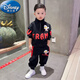 Disney Ultraman одежда весна и осенний набор 2025 Новый модный мальчик Baby Plus Fleece Children's Cool Couse Internet Celebrity Grey Set [] [] Thin 110