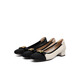 
Red Dragonfly Women's Singles Shoes New Small Flavor Light Mouth Color Bundle Thick Heel Women's Dog Shoes Commuter Women's Singles Shoes WGB12056 Bei White 38