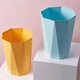 Weiyang WYS-724 diamond shaped small trash can office waste basket without lid trash can plastic paper can white