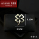 HANLAITI's new four-leaf clover brooch, men's and women's suit collar button, fashionable temperament corsage, shirt anti-exposure pin, silver B08-305