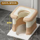 Jiejiang Laishuhui toilet chair for the elderly, pregnant women's toilet, non-slip mobile toilet, squatting toilet to sit on the toilet artifact, household simple brown (hard pad + anti-slip)