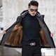 Jiang Yu Men's Park overcomes real mink hair whole mink hair removable blue root mink hair golden mink hair men's fur genuine leather and fur black outer coat blue root mink inner liner mink 2XL 54 size (140 Jin [Jin equals 0.5 kg] to 155 Jin [Jin equals 0.5 kg]