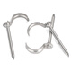 Jinggong (JINGGONG) 4/6 points/1 inch stainless steel water pipe hook hook pipe nail fixing nail PPR/PVC hot melt pipe fixing nail pipe nail stainless steel 4 points/6 points (55 long) (10 pieces) It is recommended to drill holes first