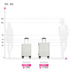 
Diplomat Diplomat suitcase matte travel wedding box boarding universal wheel password trolley case TC-690 series white 20 inches - suitable for short distance [can be boarded]