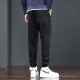 Pantalones casuales de Charluoel Pantalones de primavera y otoño Pantalones Harem Harem Pants Sports Work Pants de Nine Hombres de nueve puntos Pantalones largos 689 Negro 4xl (180-200Jin [Jin equivale a 0.5 kg])