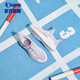 Jordan QIAODAN children's shoes girls' sneakers 2024 summer new product mesh breathable medium-large children's running shoes mesh shoes Ice hydrogen purple/petal purple 34 sizes