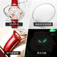 Oleeis Olevs Swiss Certified Brand Watch Women's Mechanical Watch Vollautomatisch Hollow Women's Watch Birthday Gift für Freundin und Frau verbesserte die erweiterte Version 6636-Red Rose Flora Face [Lebenszeitgarantie]