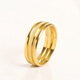 Dragon Girl Titanium Steel Drei Leben Drei Welten gefrostete Index Finger Ring Frauen koreanische Version Einfacher vegetarischer Kreis Paar 687 Silber Nr. 8