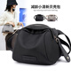 
Songtuantuan SQUIRREL.TT2025 new one-shoulder small bag women's crossbody bag summer women's bag canvas bag versatile women's Oxford cloth shell bag black