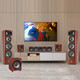 JBL Studio 698 Juego de audio de cine en casa altavoz casero de madera Hifi dual de 8 pulgadas Unidad de bajo de 8 pulgadas Cine profesional 698 madera clara + 4800 amplificador de potencia