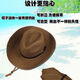 Hualiuyi Aomeilou Sonnenschutzmittel Sommer Herren Strohhut falten Cowboy Hut Outdoor Sonnenhut Strand Hut Big Rand Hut Klappbare Strohhut-Beige