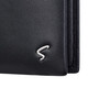 SaTCHI men's short wallet business casual cowhide vertical wallet gift box birthday gift men