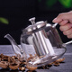 玻璃茶壶套装家用耐高温加厚大容量茶具烧水过滤泡茶水壶冲煮茶器 葫芦壶450ml(建议1到2人使用)