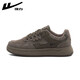 Warrior officiel de chaussures masculines d'été Nouvelle-planche polyvalente chaussures de planche à la mode masculine baskets décontractées gris / green militaire 41