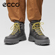 ECCO Martin Boots Herrenschuhe, Hochschuhe im Freien, lässige Kauflatten -Männerschuhe, Spuren 550604 Eisengrau 55060450843 43