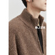 Earl Dower Artary Cardigan Wollpullover Jacke Herren-Reißverschluss Pullover Männer 2024 Herbst und Winter neuer Stil Y441558 Shadow Grey M 170