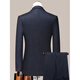 BOSS men's wool suit suit spring and autumn high-end business casual suit men's jacket striped two-piece set 3XL 190 suitable for 165-175Jin Jin equals 0.5 kg