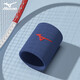Mizuno (MIZUNO) wrist guards for men and women, sports fitness basketball wrist guards, sweat-absorbent protective equipment, badminton B577-35 dark blue single